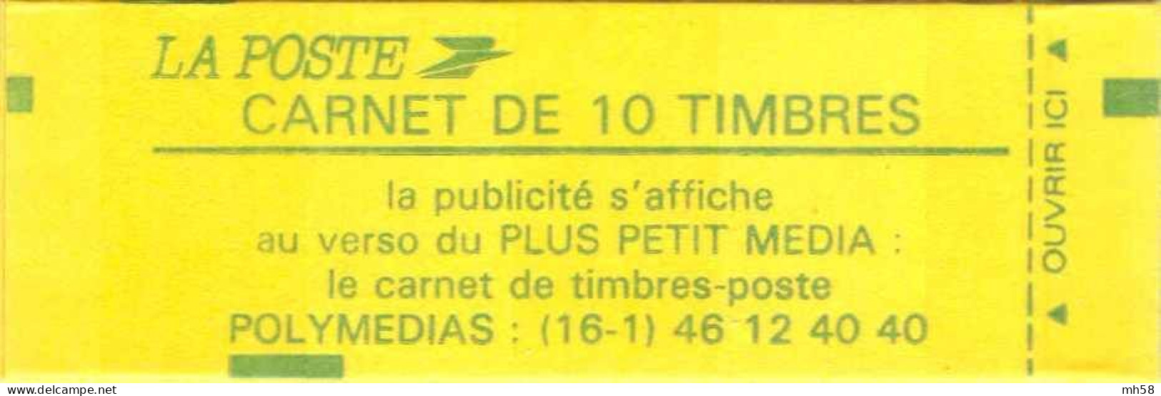 FRANCE - Carnet Essai Publicitaire Période Briat Conf. 9-4 Polymedias - Couverture Vide YT 2614 C12 / ACCP ES 148 - Pruebas, Viñetas Experimentales