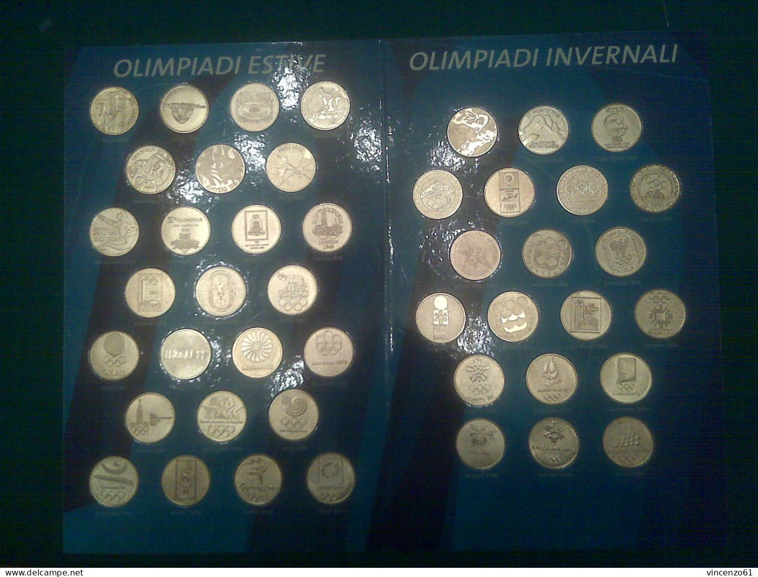 STORIA DELLE OLIMPIADI  45 MEDAGLIE SUL FRONTE LOGO OLIMPIADE DI TORINO SUL RETRO DI TUTT LE ALTRE OLIMPIADI - Invierno 2006: Turín