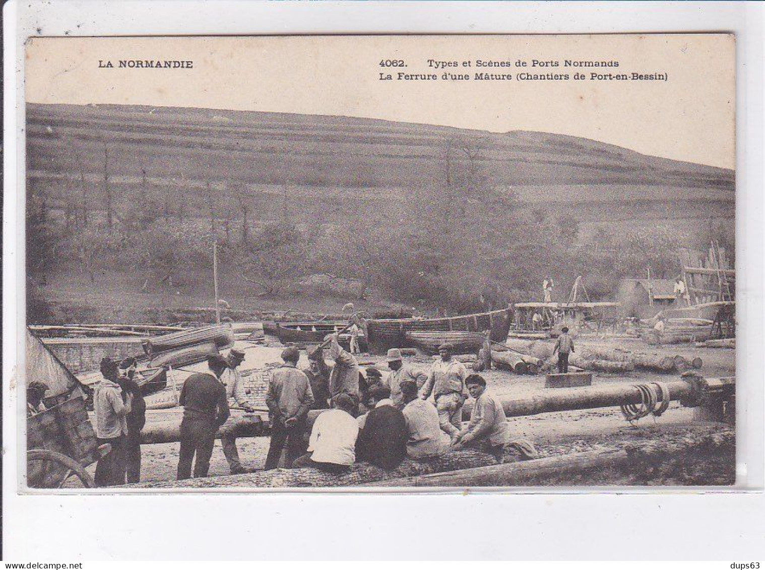 PORT-en-BESSIN: La Ferrure D'une Mâture - Très Bon état - Port-en-Bessin-Huppain