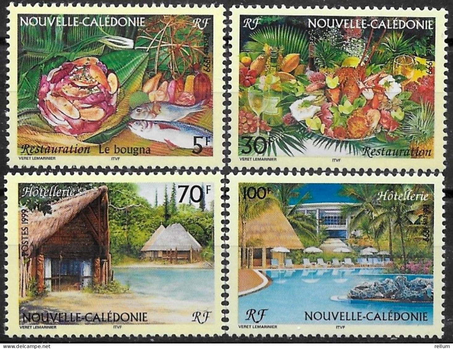 Nouvelle Calédonie 1999 - Yvert Et Tellier Nr. 800/803 - Michel Nr. 1184/1187 ** - Unused Stamps