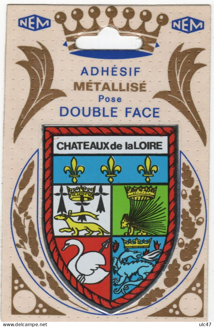 - BLASON ADHESIF METELISE - CHATEAU De La LOIRE - Scan Verso - - Autocollants