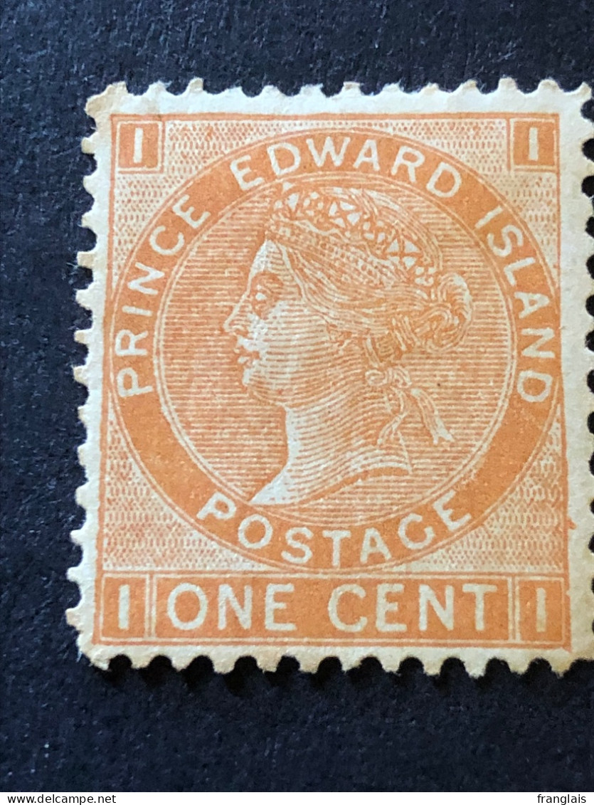 Prince Edward Island.  SG 34.  1c Brown Orange  MH* - Neufs