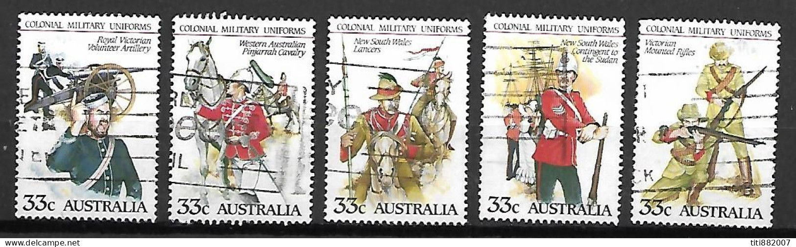 AUSTRALIE   -  1985.  Uniformes Militaires.  Série Complète. - Used Stamps