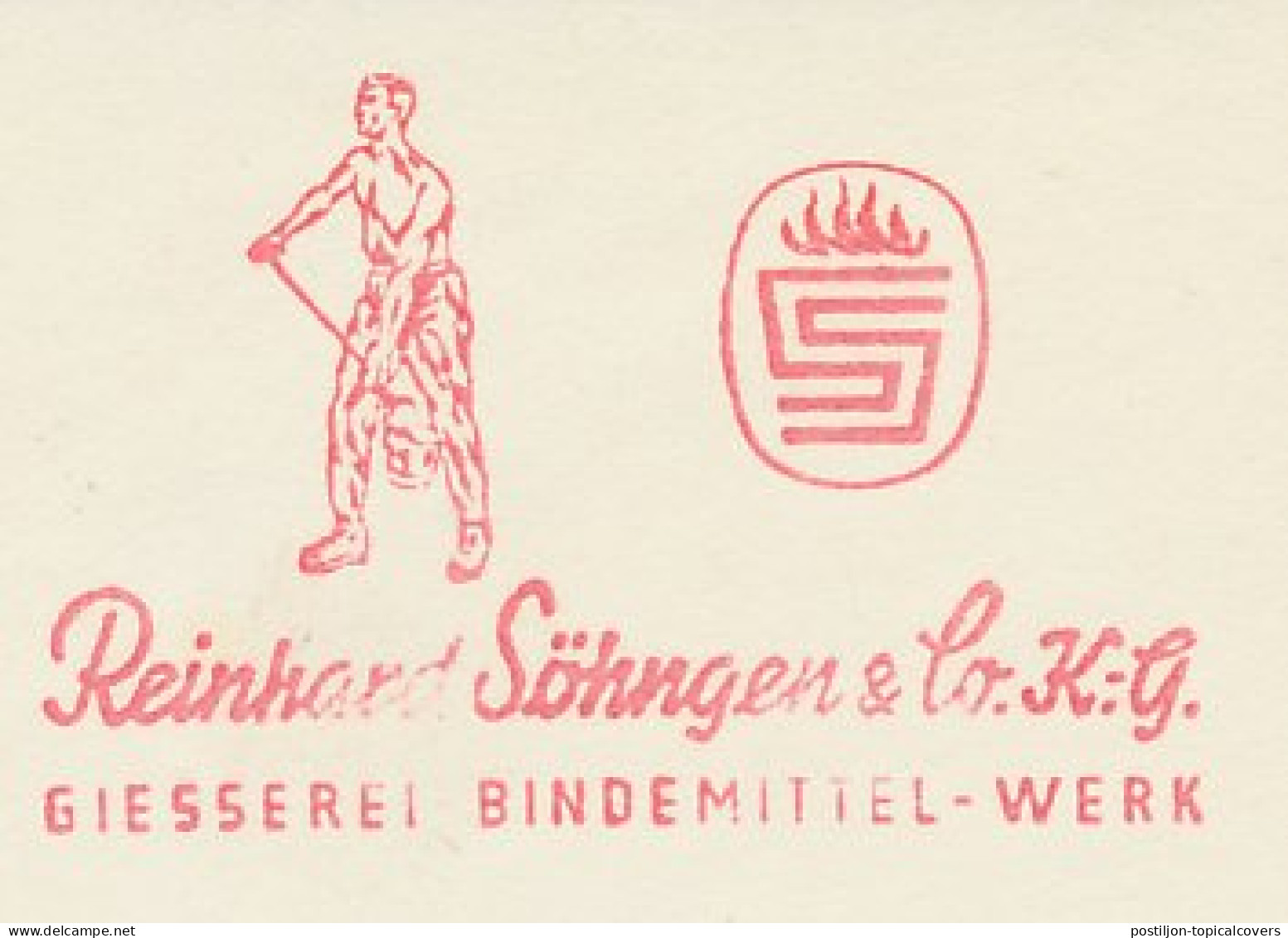Meter Cut Germany 1960 Foundry - Fabriken Und Industrien