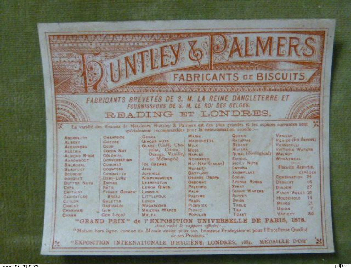 CANADIANS - CANADIENS - CANADIER - Biscuits HUNTLEY & PALMERS - Other & Unclassified