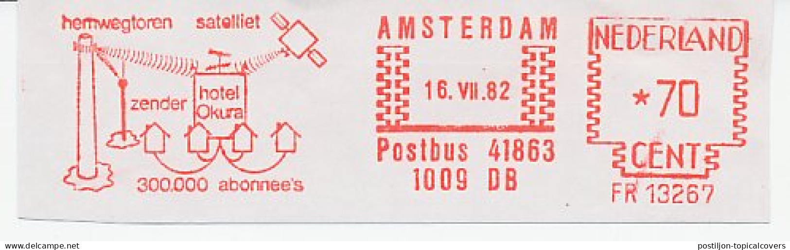 Meter Cut Netherlands 1982 Satellite - Hotel Okura - Astronomùia