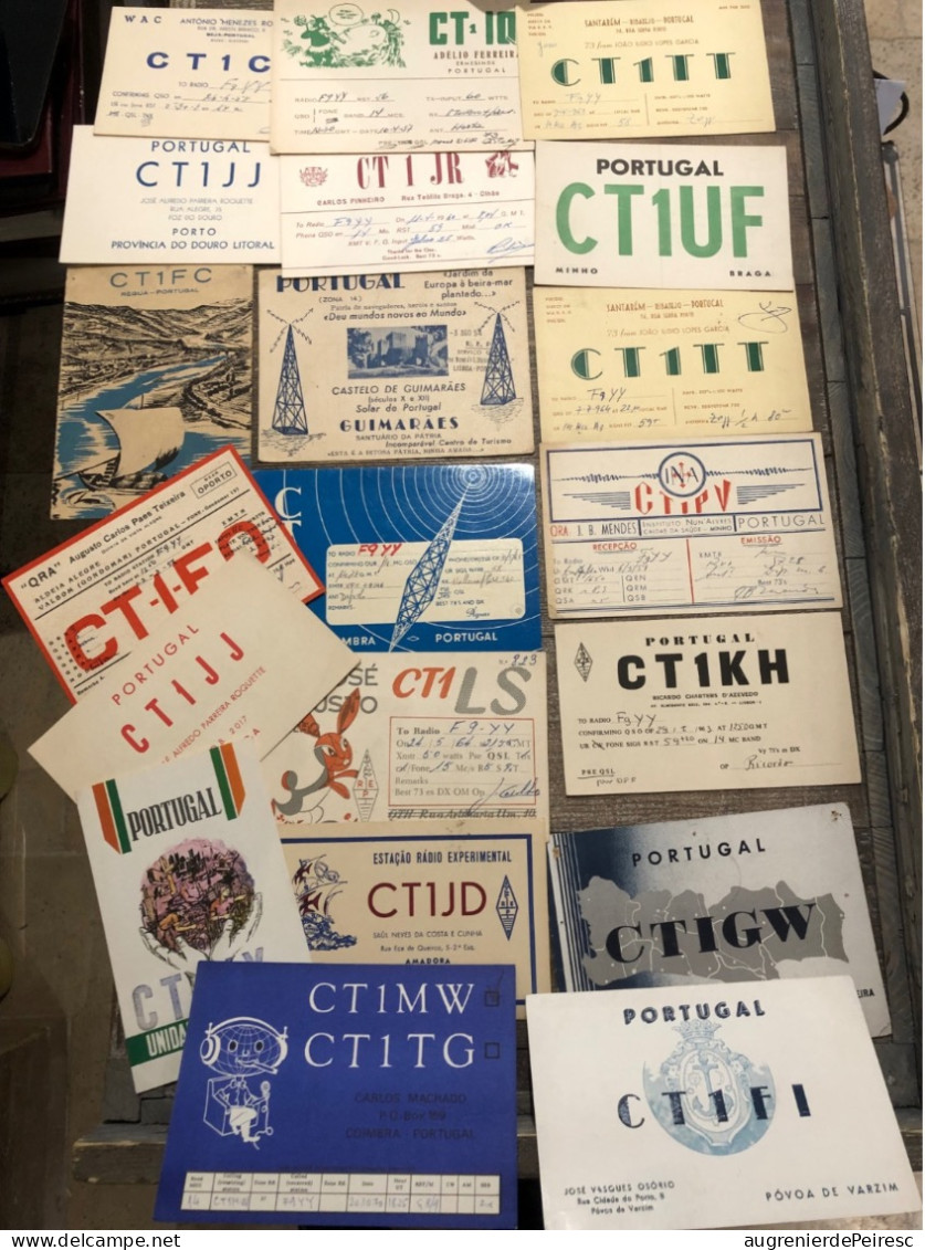 Lot De 150 QSL : Espagne, Portugal, France, Allemagne RDA RFA, Maroc, Congo Belge, Monde Années 50-60-70 - Radio Amatoriale