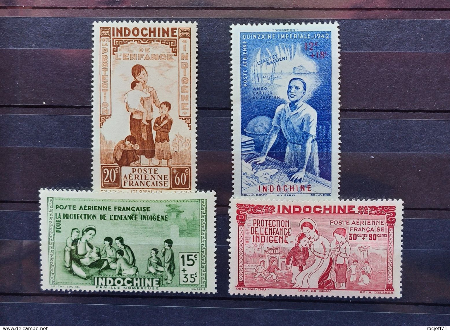 04 - 24 - Indochine - Poste Aérienne N°20 - 21 - 22 - 23  ** - MNH - Unused Stamps