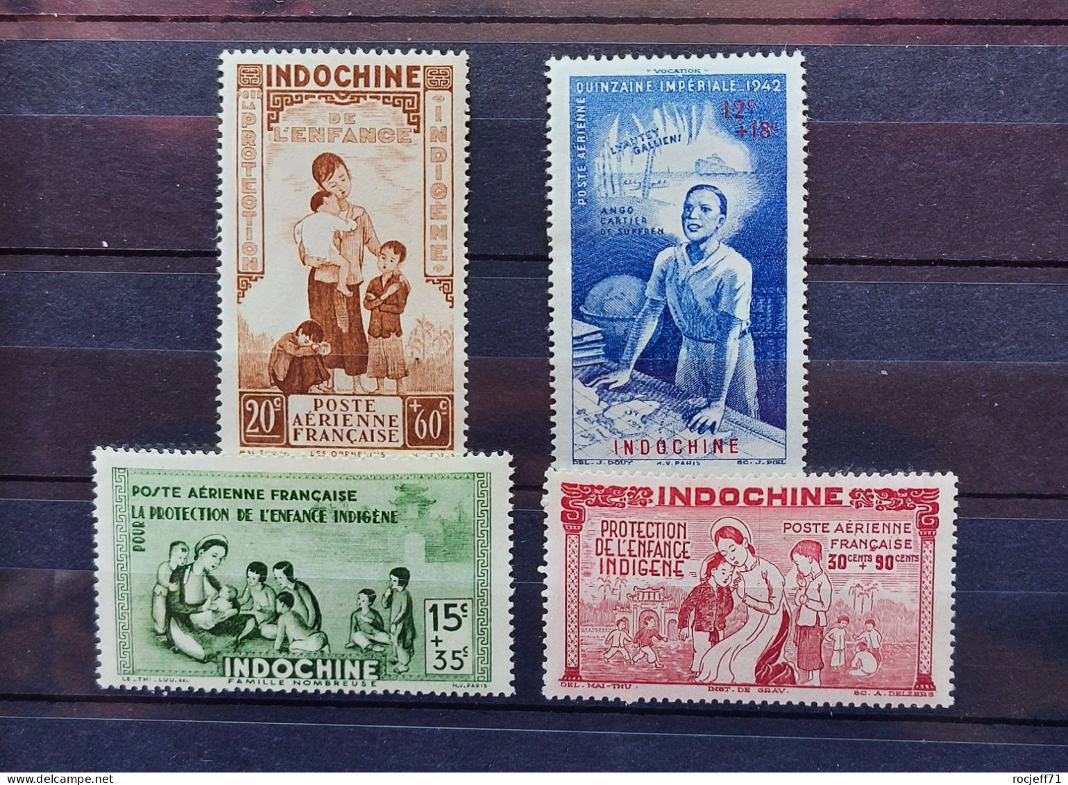 04 - 24 - Indochine - Poste Aérienne N°20 - 21 - 22 - 23  ** - MNH - Ongebruikt