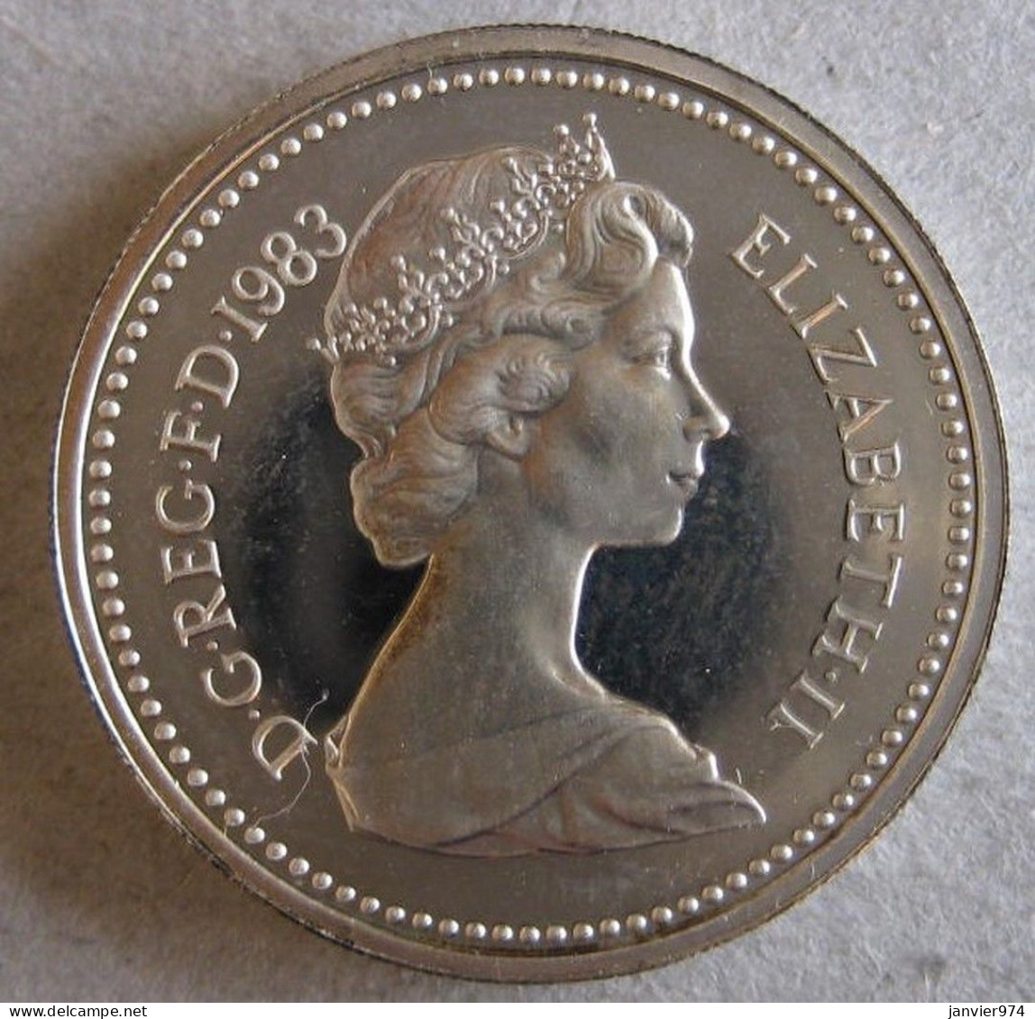 Grande-Bretagne, One Pound 1983, Elizabeth II,  Proof, FDC, En Argent, KM:933a - 1 Pound
