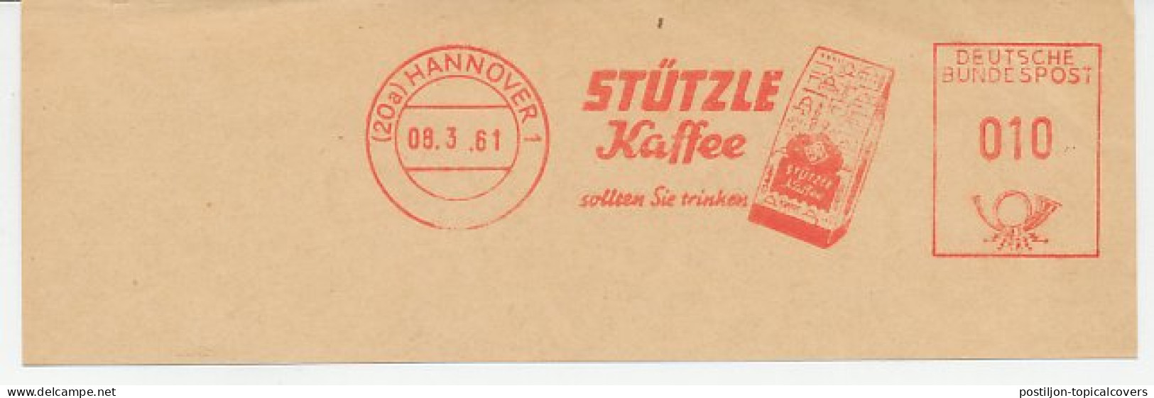 Meter Cut Germany 1961 Coffee - Stutzle - Sonstige & Ohne Zuordnung