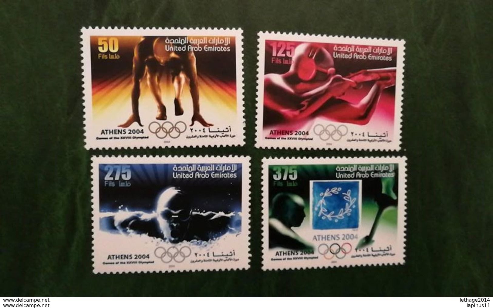 United Arab Emirates الإمارات العربية المتحدة United Arab Emirates 2004 Olympic Games - Athens, Greece MNH @@@ - United Arab Emirates (General)