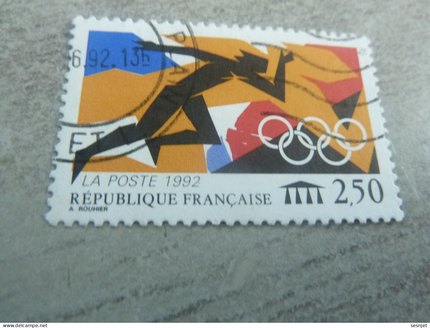 Barcelone - Jeux Olympiques D'Eté - 2f.50 - Yt 2745 - Rouge, Ocre, Noir Et Bleu - Oblitéré - Année 1992 - - Zomer 1992: Barcelona