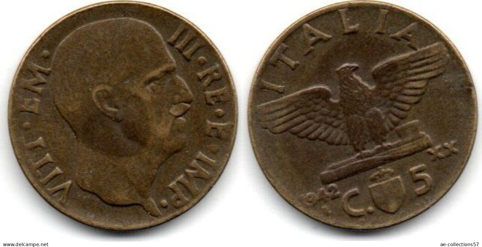 MA 30674 / Italie - Italien - Italy 5 Centesimi 1942 TTB - 1900-1946 : Victor Emmanuel III & Umberto II