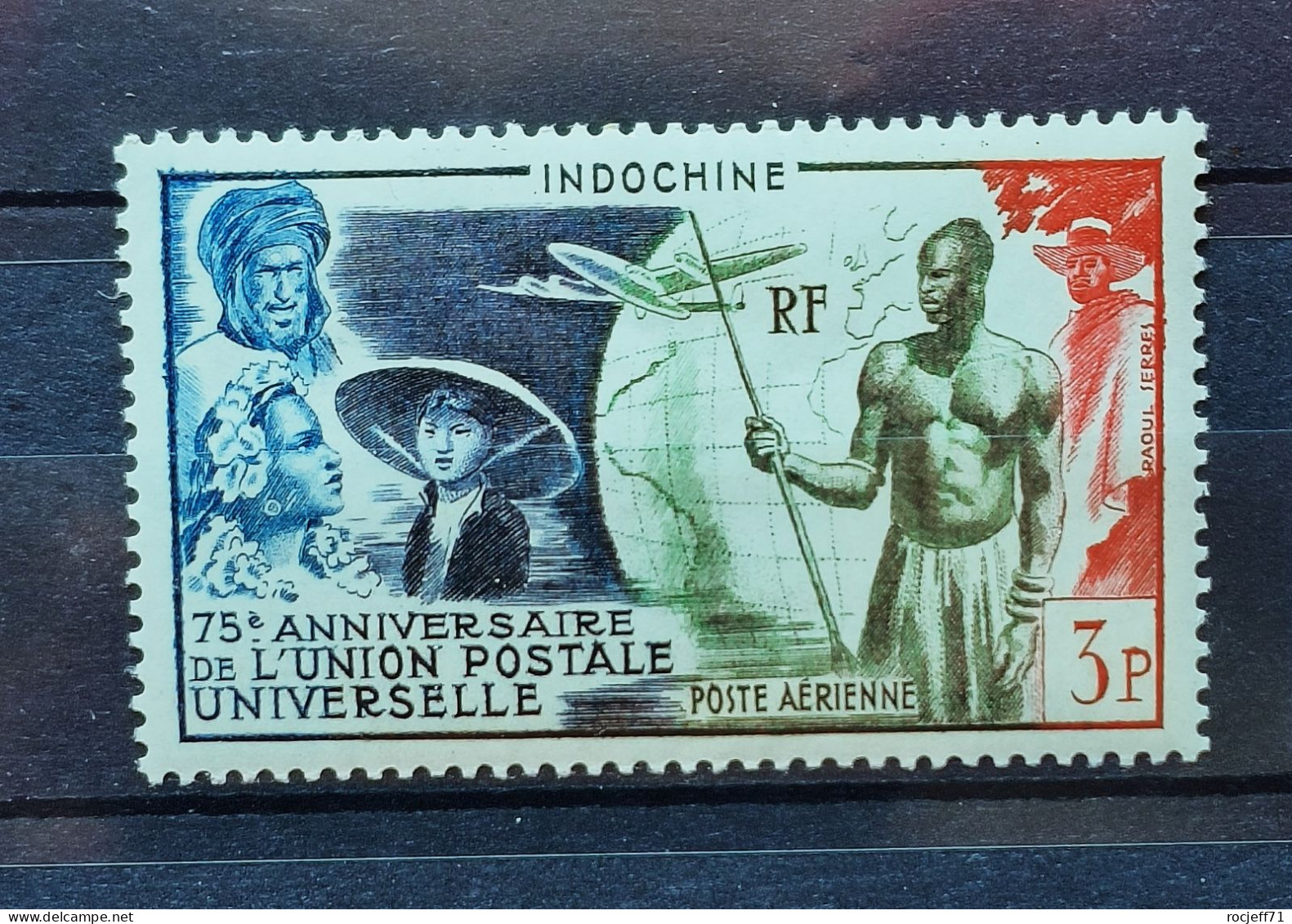 04 - 24 - Indochine - Poste Aérienne N° 48 ** - MNH - UPU - Unused Stamps