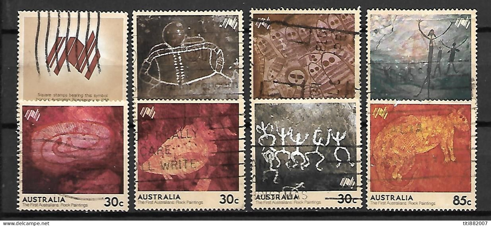 AUSTRALIE   -  1984.   Archéologie /  Préhistoire.  Série  Complète - Used Stamps