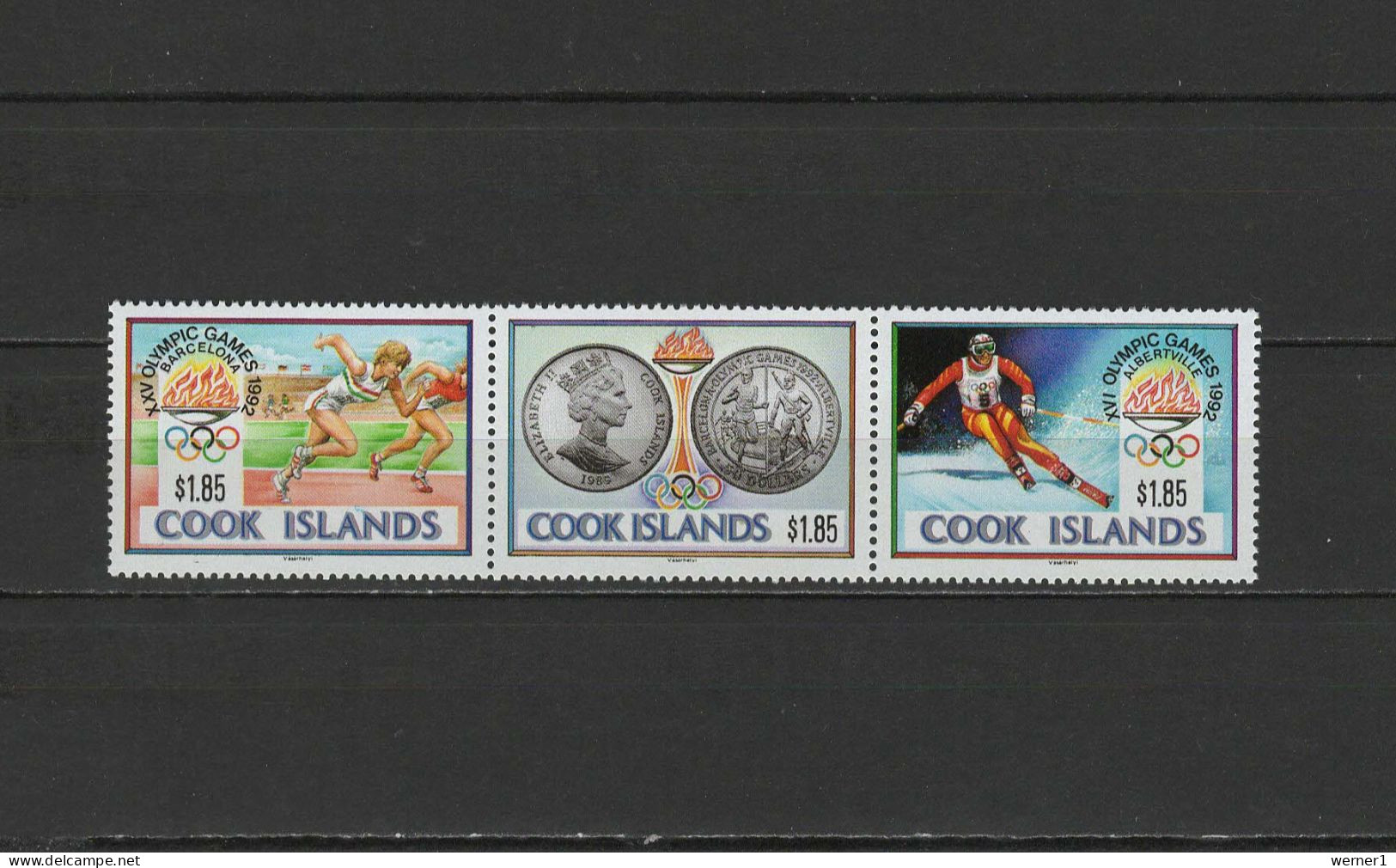 Cook Islands 1990 Olympic Games Barcelona / Albertville Set Of 3 MNH - Verano 1992: Barcelona