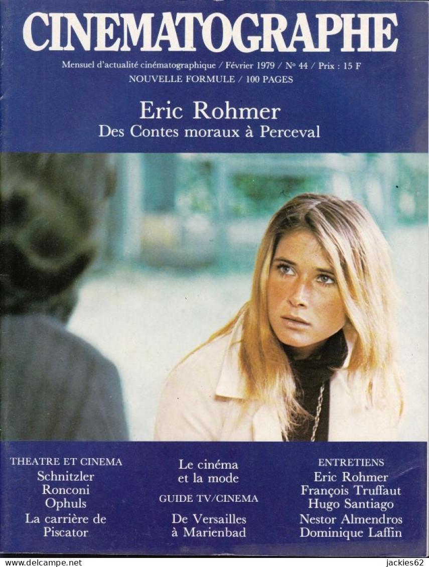 27/ CINEMATOGRAPHE N° 44/1979, Voir Sommaire, Rohmer, Truffaut, Luchini, Lagerfeld - Cinéma