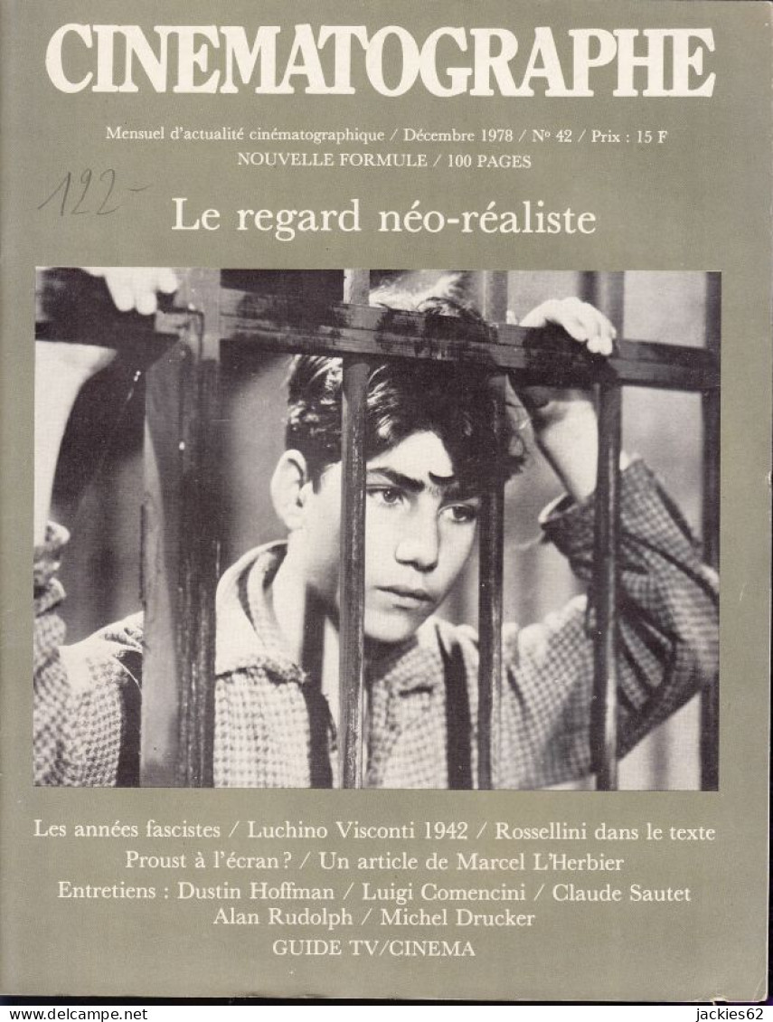 25/ CINEMATOGRAPHE N° 42/1978, Voir Sommaire, Visconti, Rossellini, Hoffman, Comencini, Sautet - Cinema