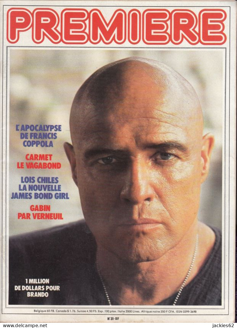 21/ PREMIERE N° 31/1979, Voir Sommaire, Coppola, Brando, Carmet, Gabin, M. Douglas, Fiches Incluses - Cinema