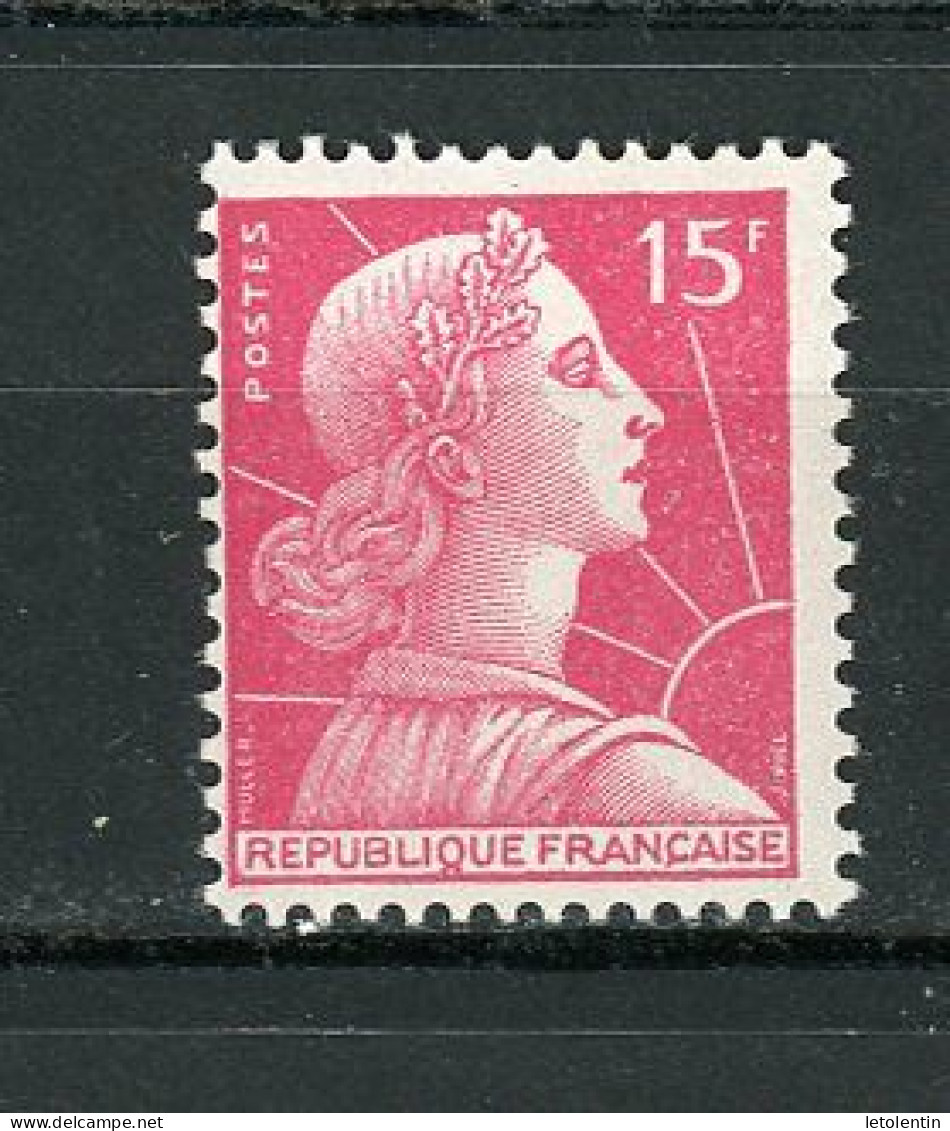 FRANCE - M. DE MULLER N° Yt 1011 ** IMPRESSION DÉCALÉE - 1955-1961 Marianne Of Muller