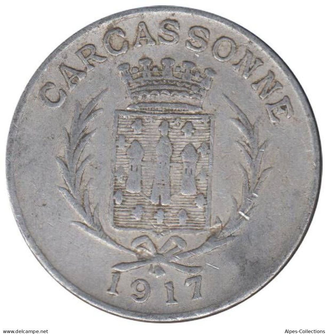 CARCASSONNE - 03.02 - Monnaie De Nécessité - 10 Centimes 1917 - Monétaires / De Nécessité