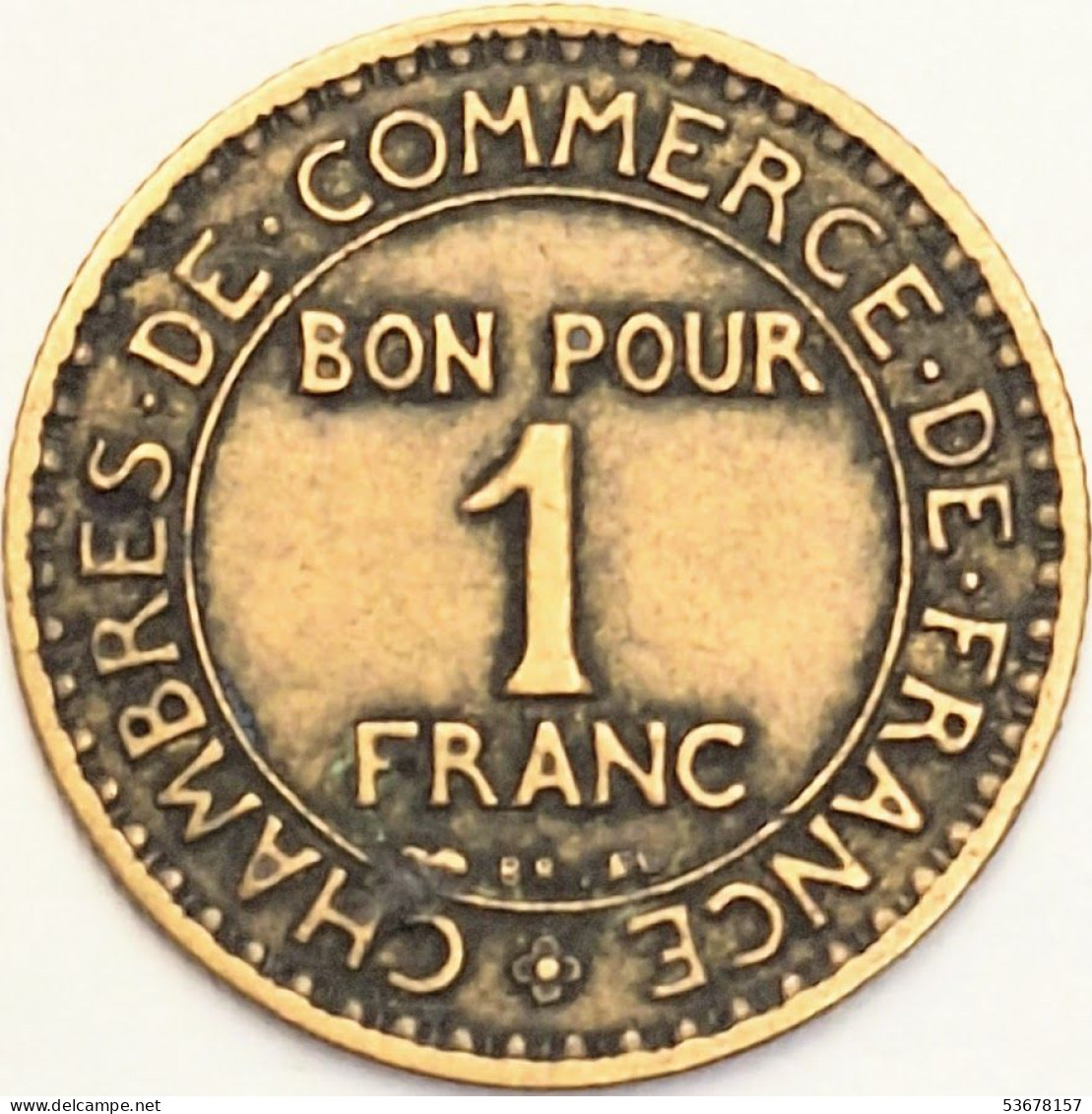 France - Franc 1925, KM# 876 (#4069) - 1 Franc