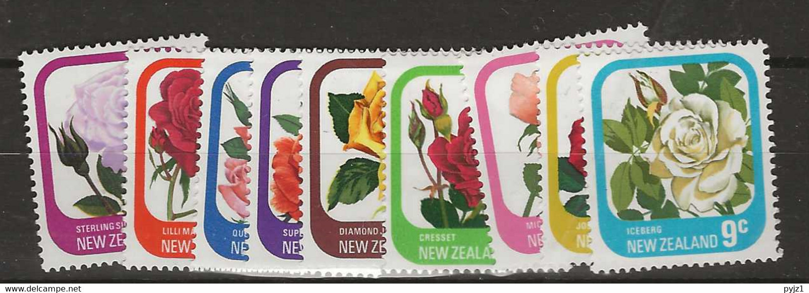 1975 MNH New Zealand Mi 667-75 Postfris** - Unused Stamps