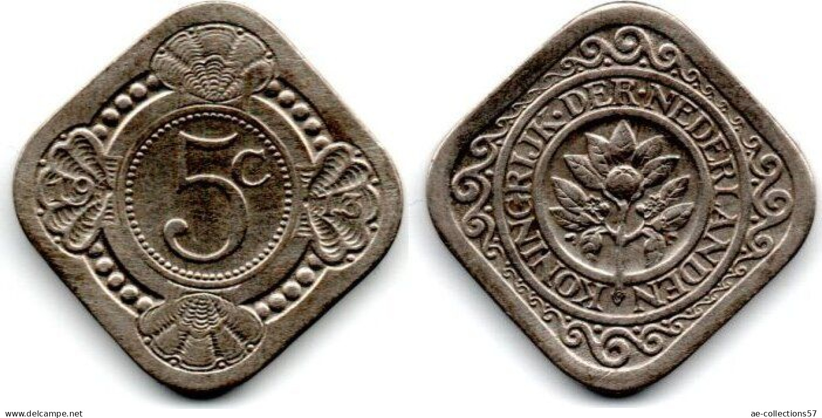 MA 32989 / Pays Bas - Netherlands - Niederlande 5 Cents 1913 TB+ - 5 Centavos