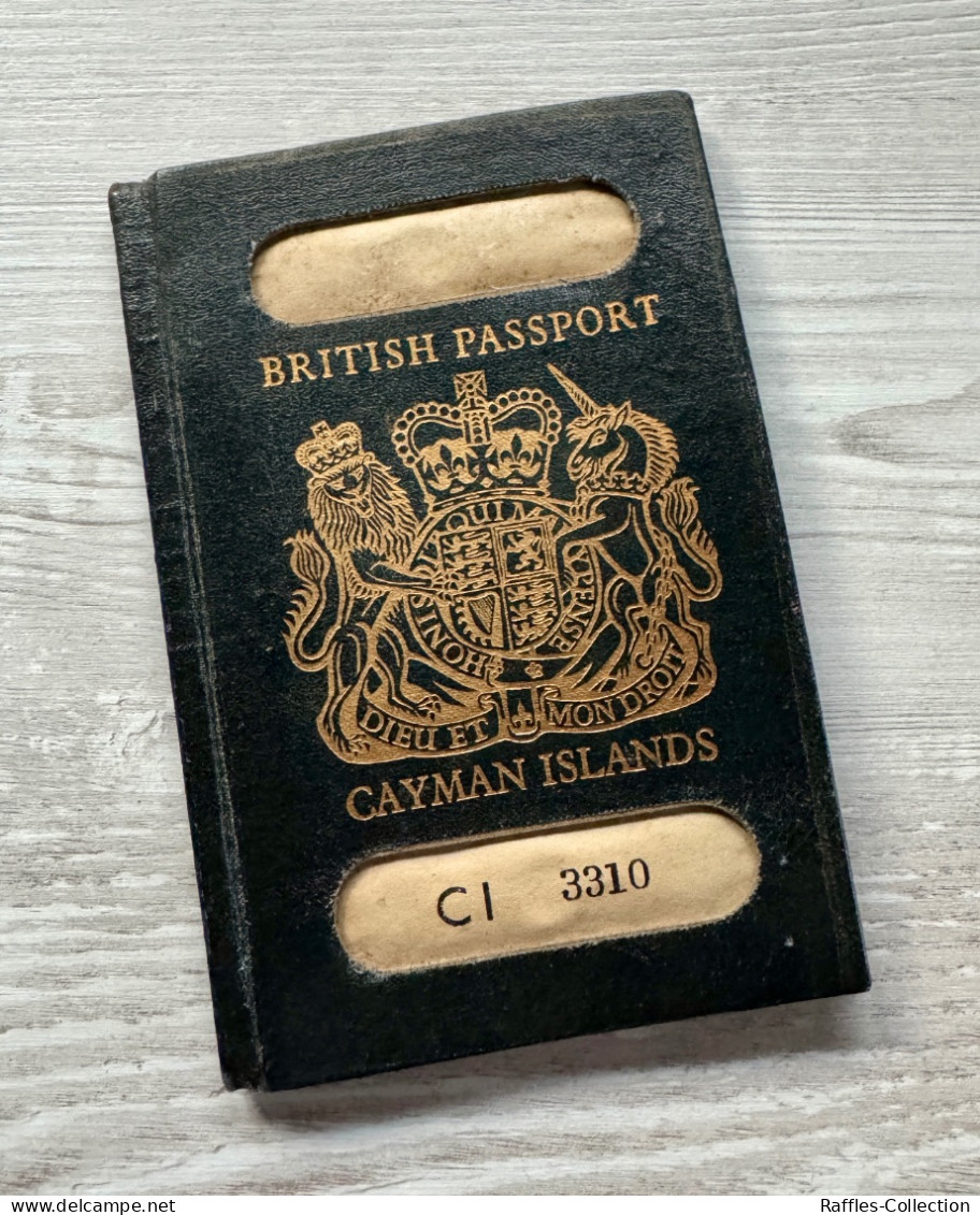 British Cayman Islands 1973 Passport Passeport Reisepass Pasaporte **ULTRA RARE** - Documenti Storici