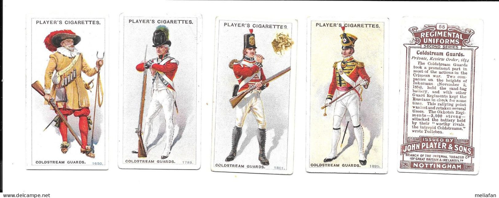 CJ24 - SERIE COMPLETE 50 CARTES CIGARETTES PLAYERS - REGIMENTAL UNIFORMS 2 - Player's