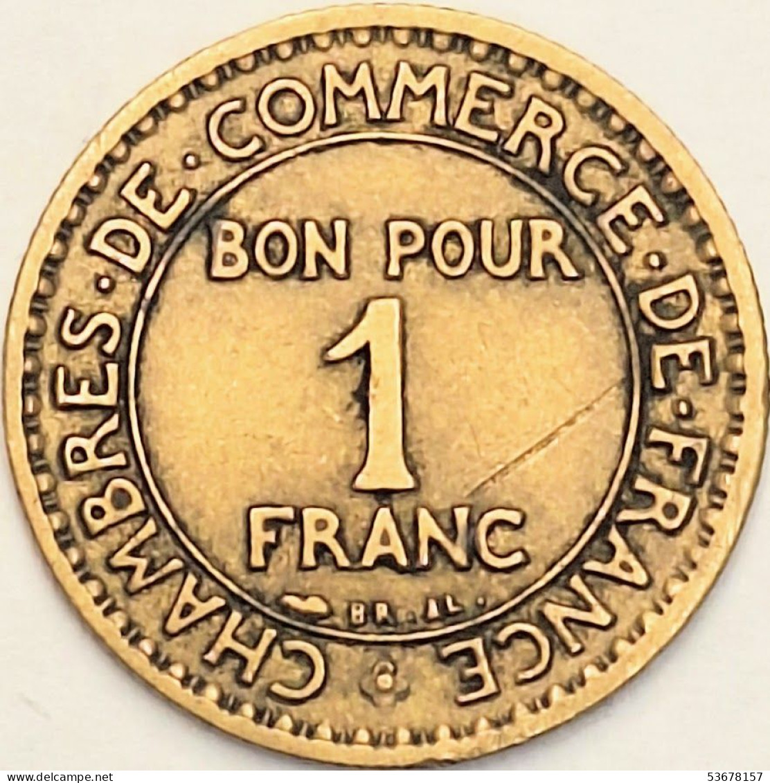 France - Franc 1927, KM# 876 (#4070) - 1 Franc