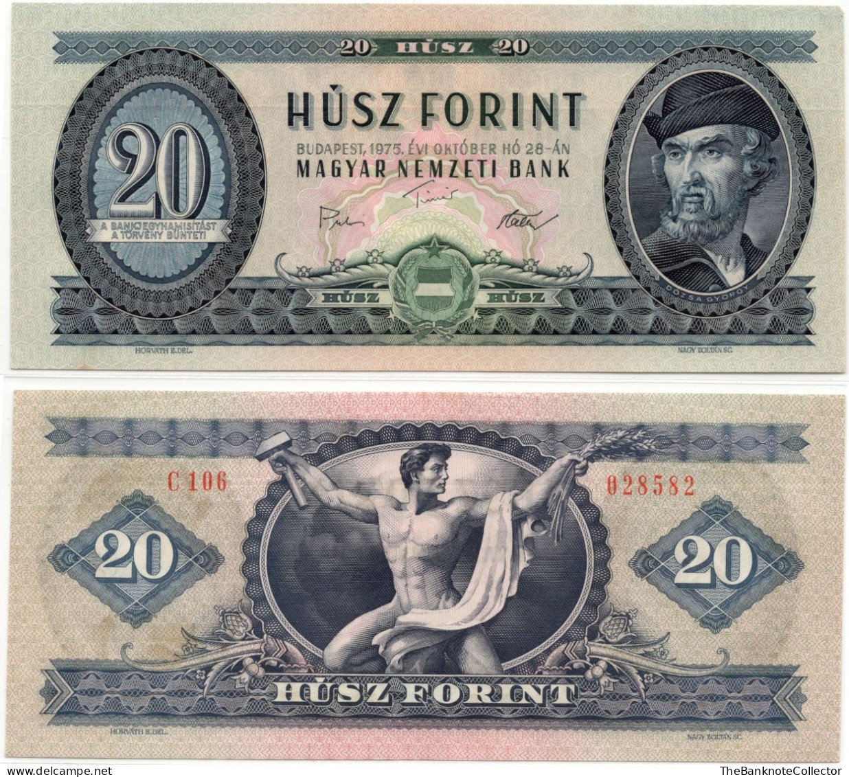 Hungary 20 Forint 1975 P-169  UNC - Hungría