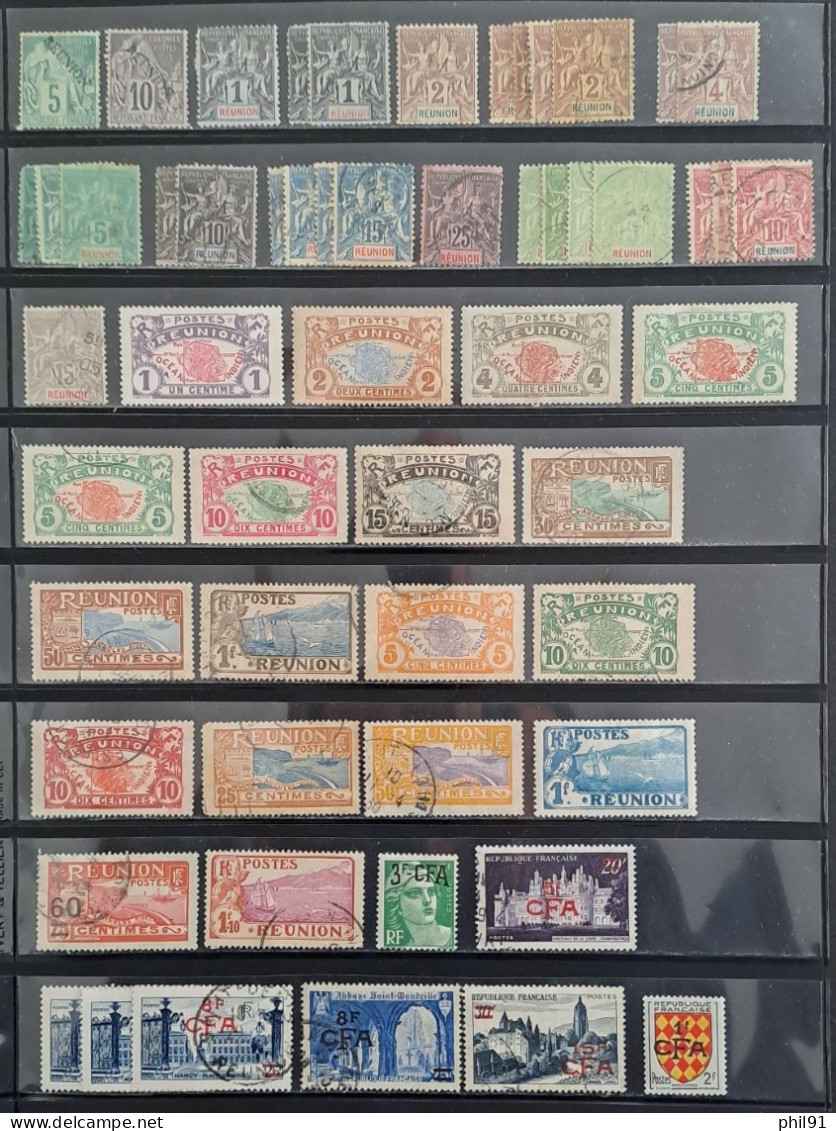 REUNION    Lot De Timbres Neufs Et Oblitérés - Sonstige & Ohne Zuordnung