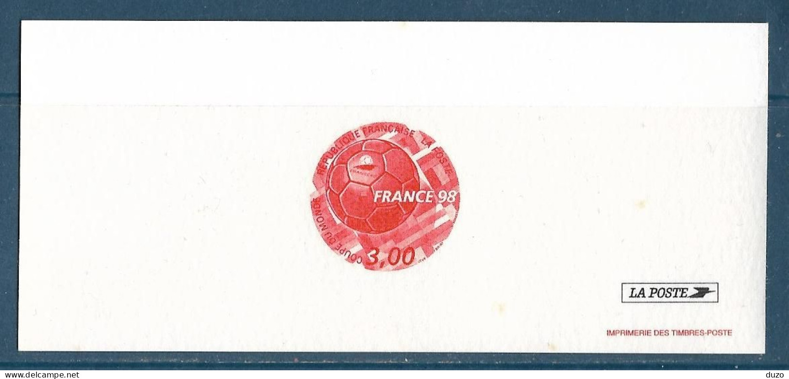 1◙ Série de 10 gravures épreuves de luxe Coupe du Monde 1998 Y&T N°3139 Football soccer world cup france 98