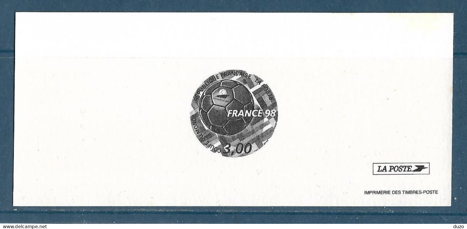 1◙ Série de 10 gravures épreuves de luxe Coupe du Monde 1998 Y&T N°3139 Football soccer world cup france 98