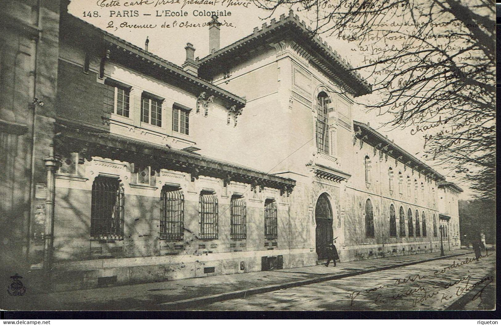 CPA 148. Paris. L'Ecole Coloniale. B/TB. - Onderwijs, Scholen En Universiteiten