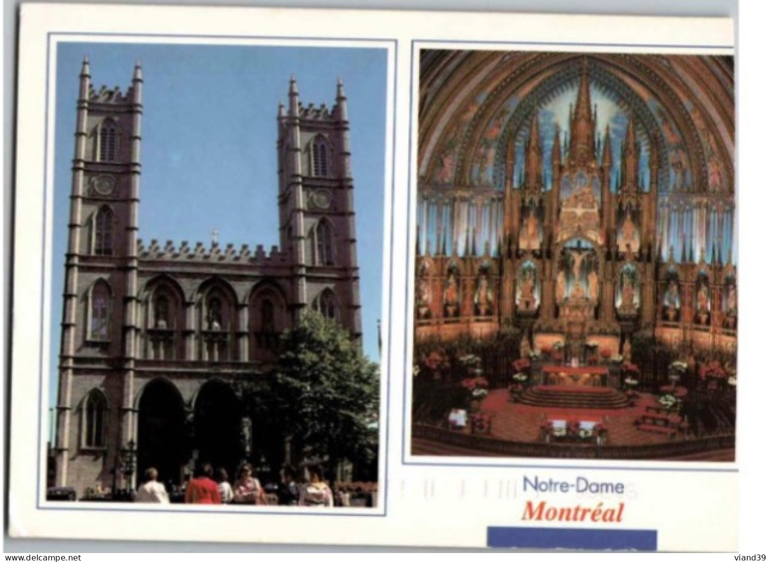 MONTREAL.  -   1996.  Timbre.   Carte Coupée Coté Droit - Montreal