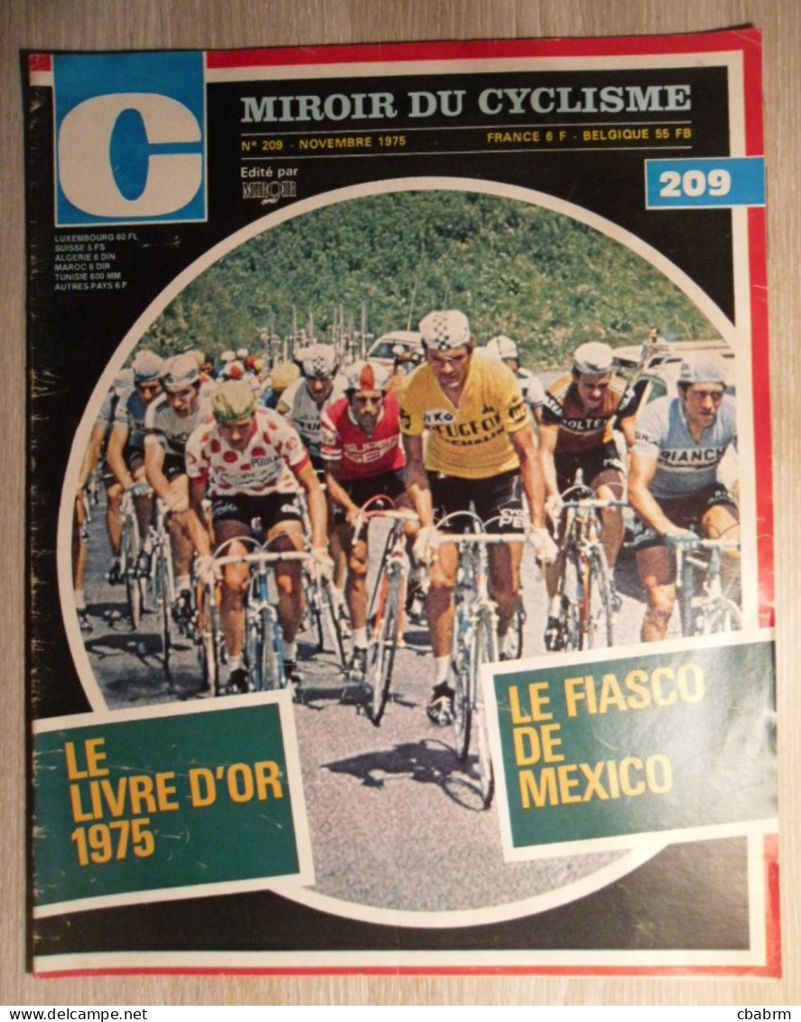 MIROIR DU CYCLISME 209 + Poster 1975 THEVENET MAERTENS MOSER DE VLAEMINCK - 1950 à Nos Jours