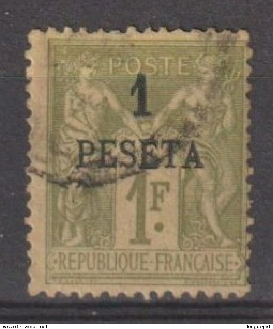 MAROC : Bureaux Français, Timbre De France De 1876-1900 Surchargé - Usati