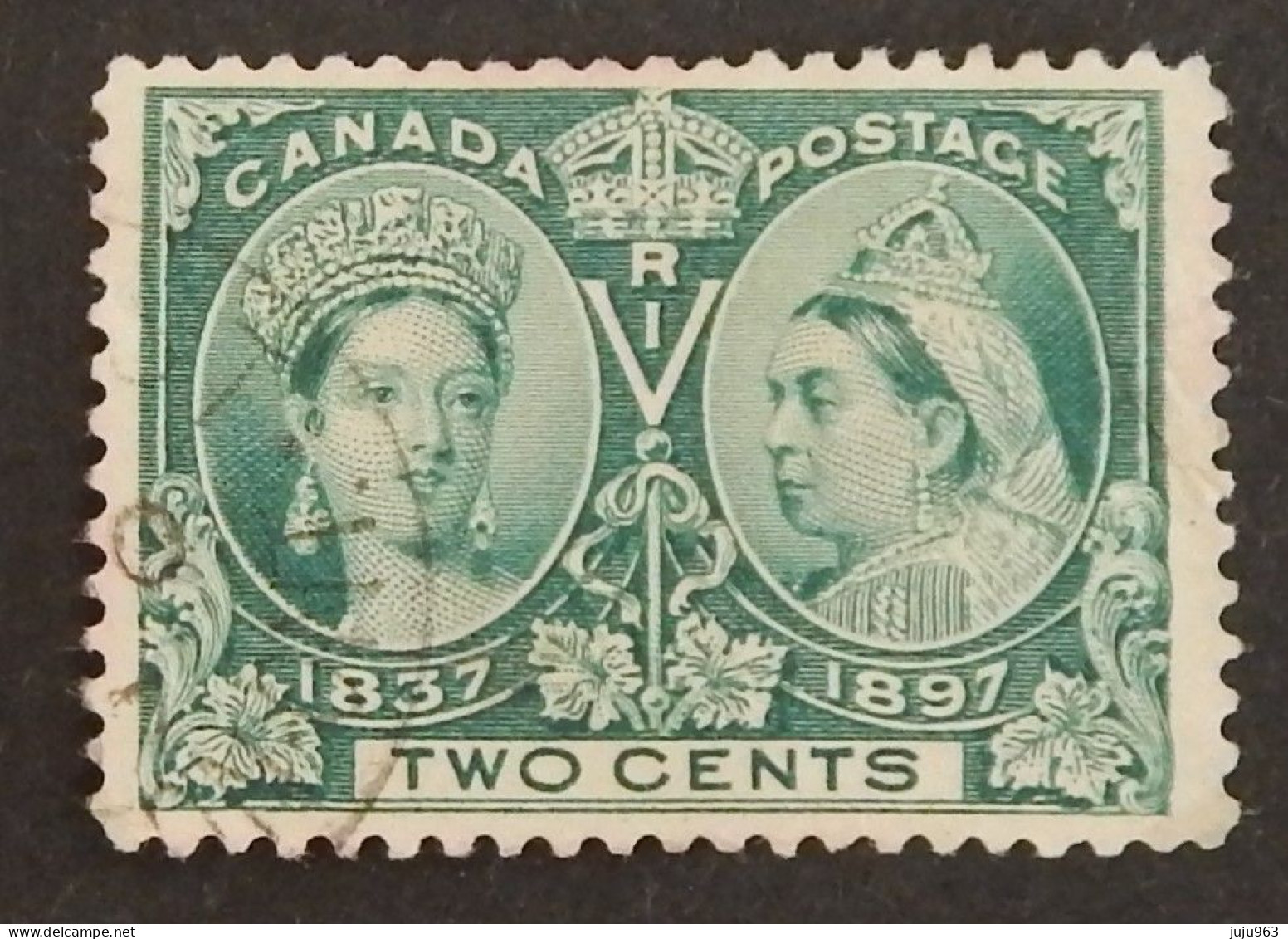 CANADA YT 40 OBLITÉRÉ "REINE VICTORIA" ANNÉE 1897 - Usati