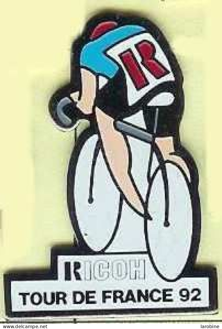 @@ Vélo Cycle Cyclisme Tour De France 1992 RICOH Informatique (3.5x2.8) @@ve64a - Radsport