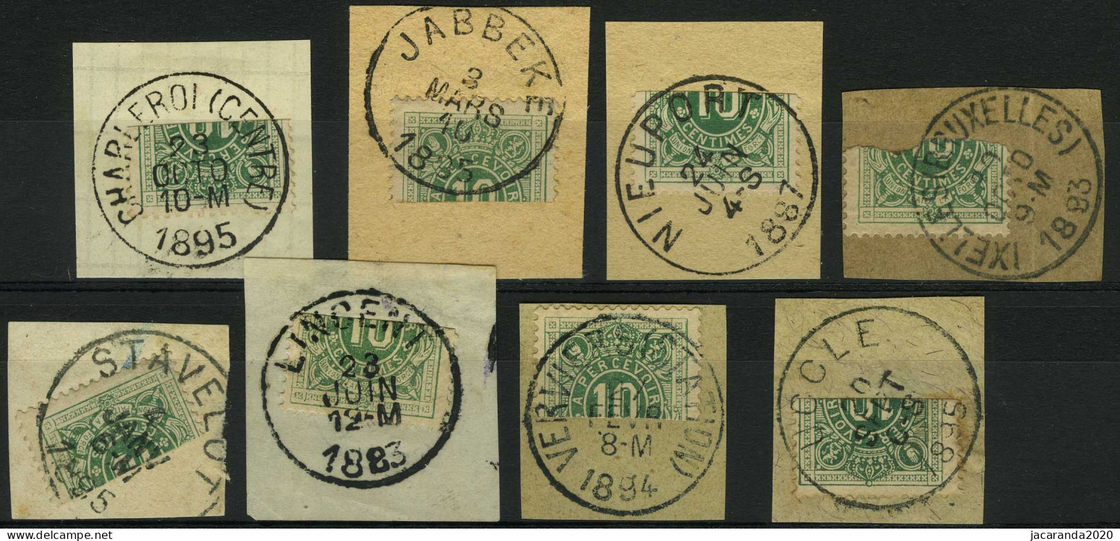 TX 1 - Cijfer In Een Ovaal - Gehalveerde Zegel Afgestempeld Op Document - Demi-timbre Oblitéré Sur Document - Stamps