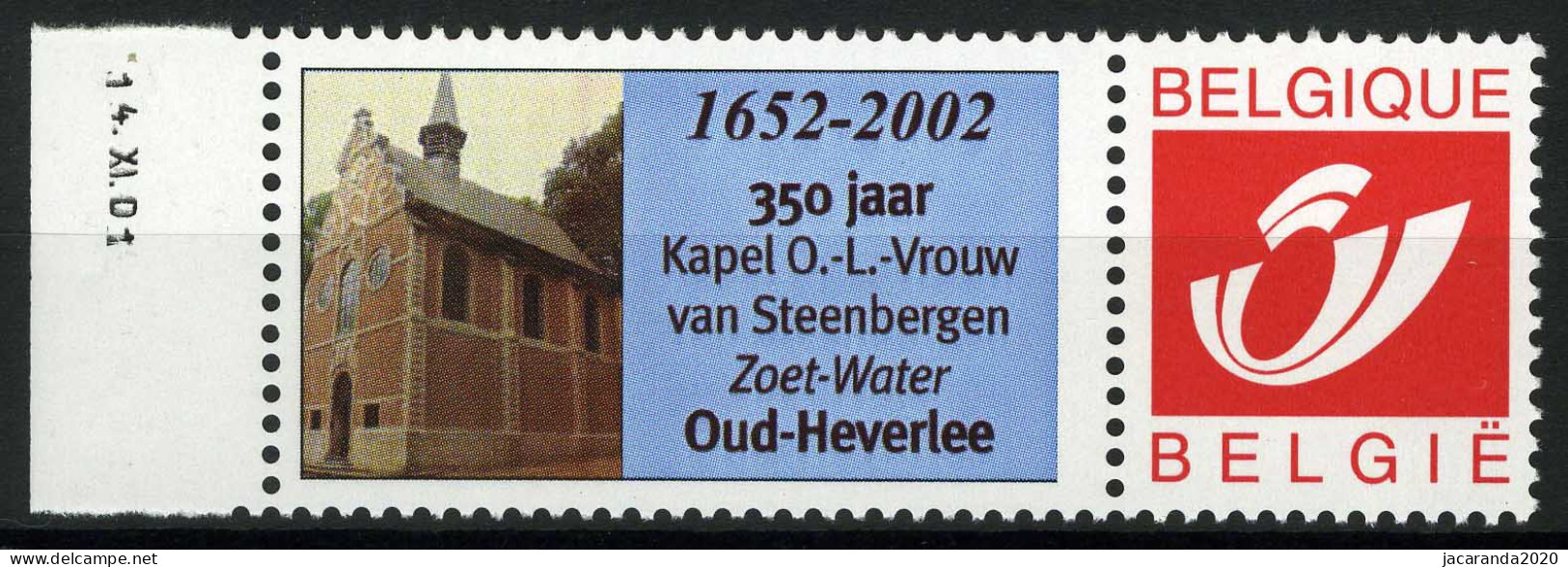 België 3181 - Duostamp - Kapel - Oud-Heverlee - Met Drukdatum - Ungebraucht