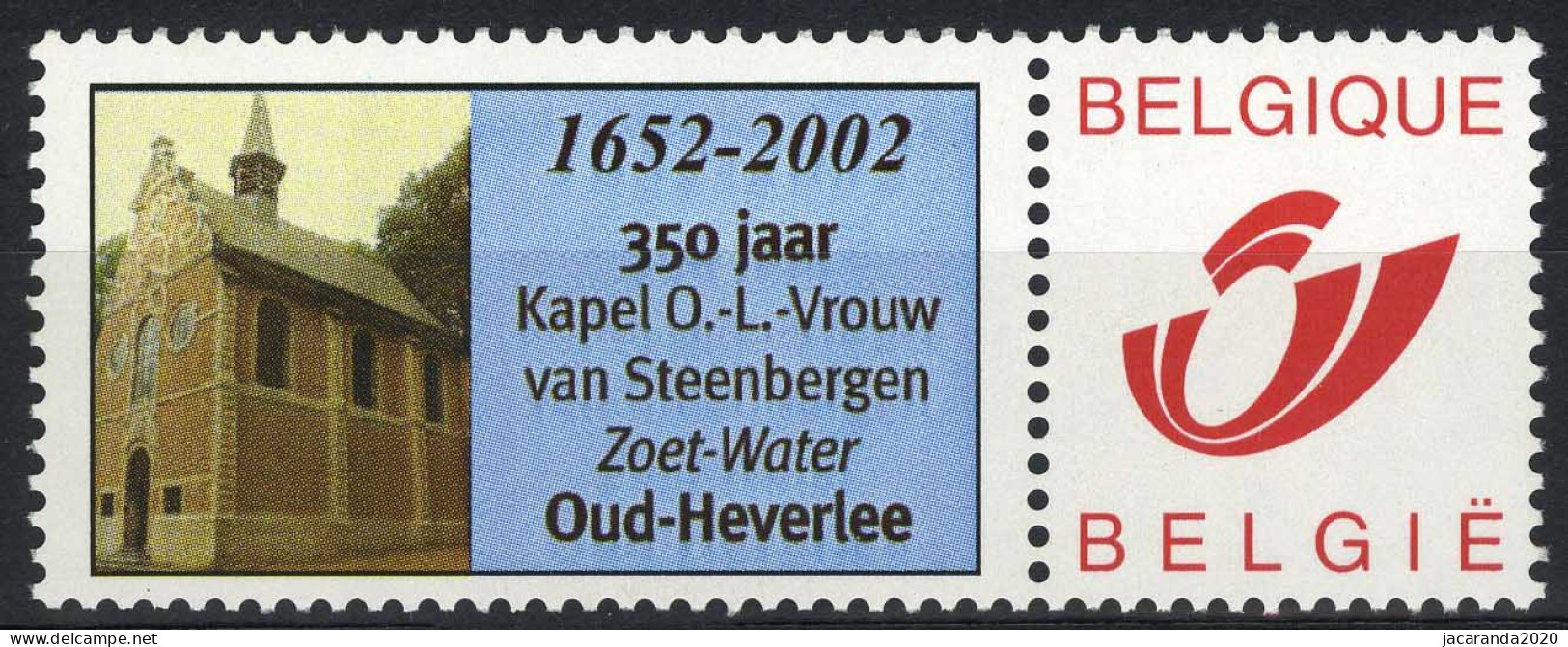 België 3182 - Duostamp - Kapel O.-L..-Vrouw Van Steenbergeb - Oud-Heverlee - Postfris