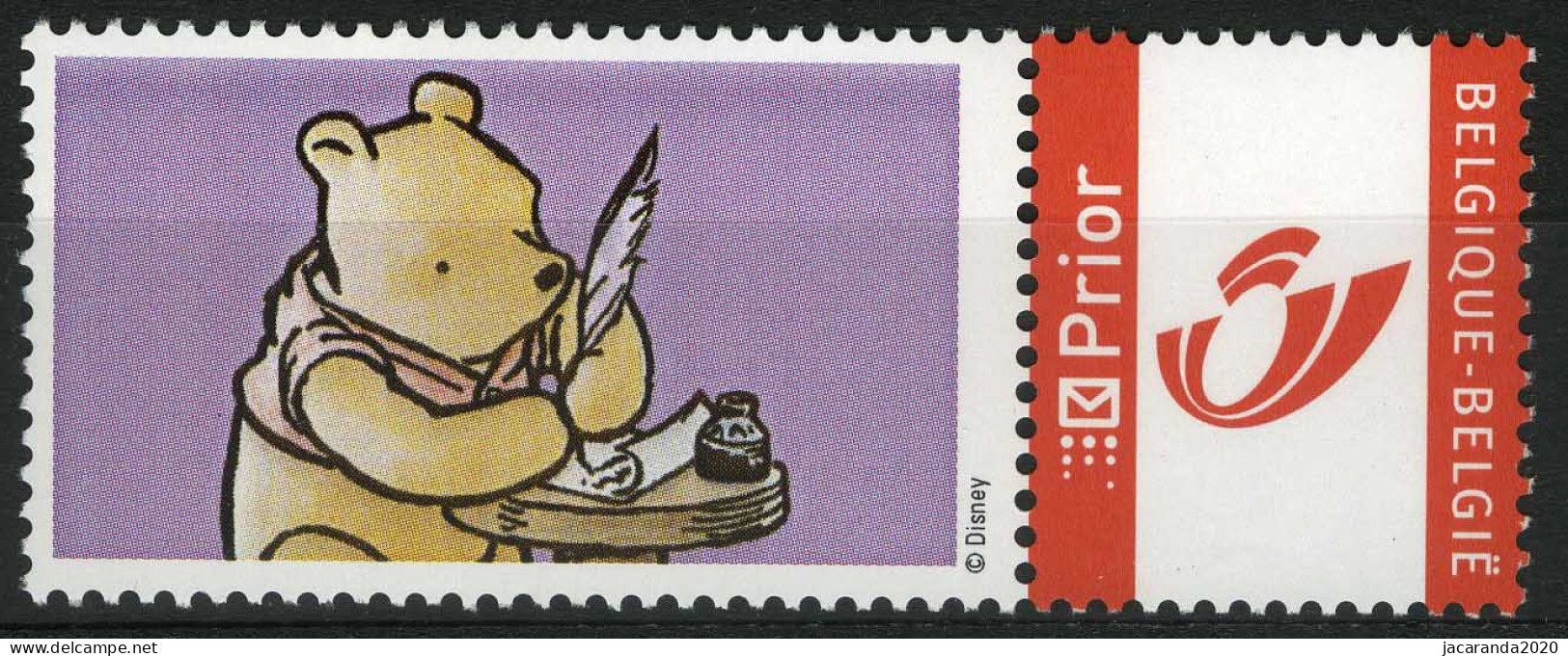 België 3274 - Duostamp - Classic Pooh - Schrijft Een Brief - Disney - Nuovi