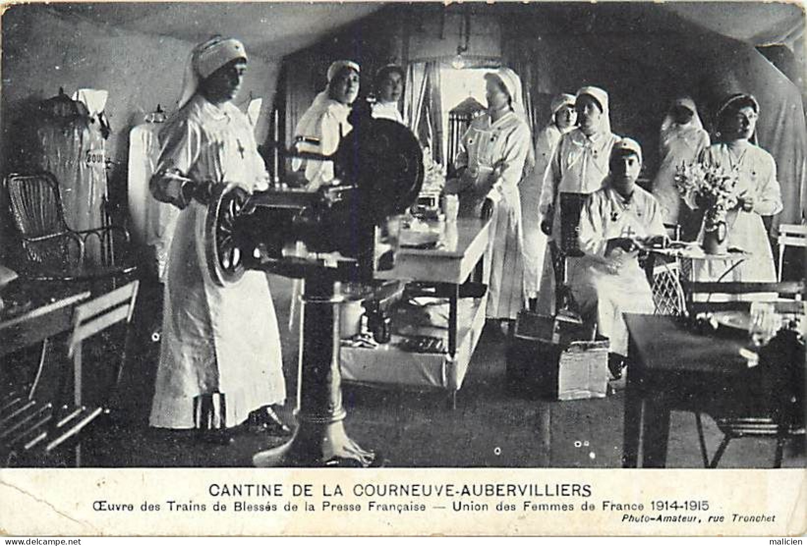 - Dpts Div.-ref-BN138- Seine Saint Denis - La Courneuve - Aubervilliers - Cantine - Union Des Femmes De France 1914-15 - - La Courneuve