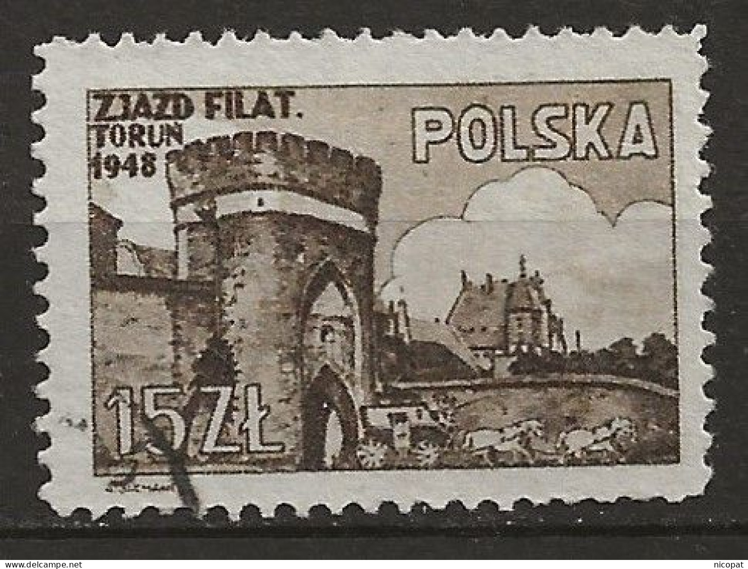 POLAND Oblitéré 527 Congrès Des Philatélistes à Torun - Used Stamps