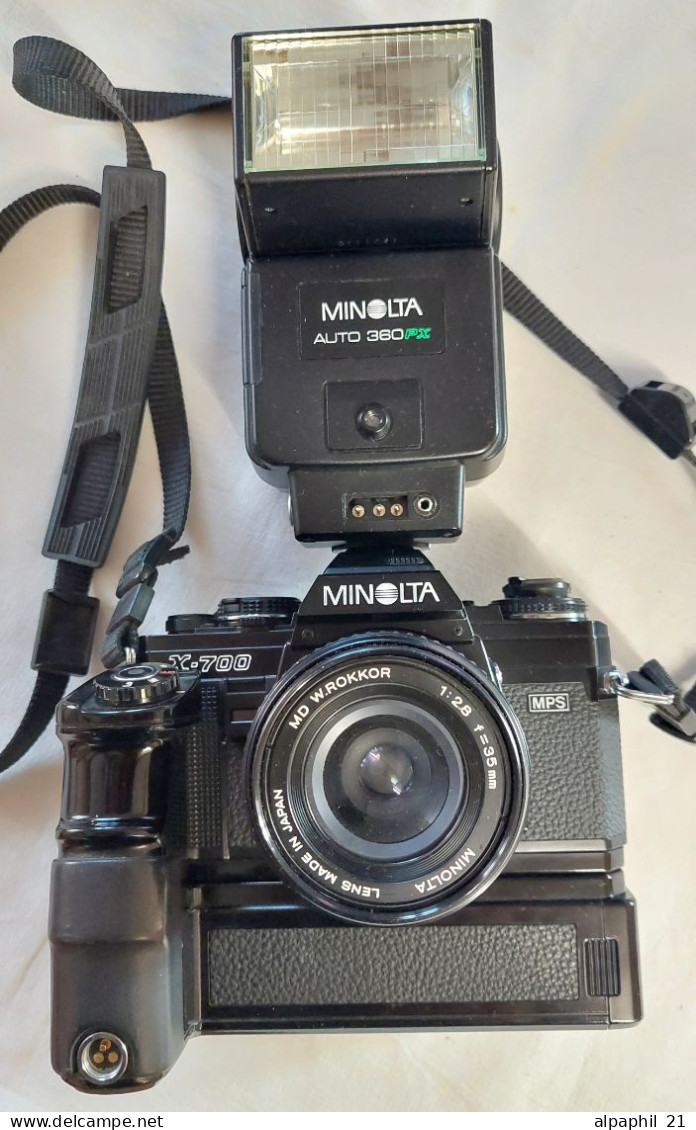 Minolta X-700 MPS With Motor Drive 1 And Lenses - Fototoestellen