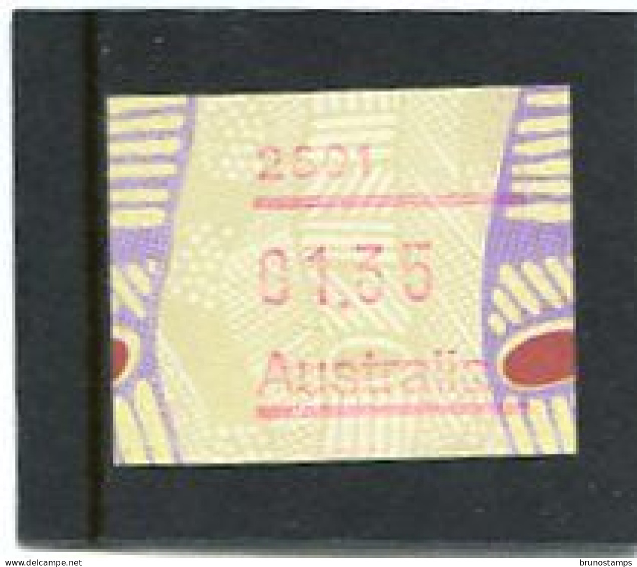 AUSTRALIA - 1999  1.35$  FRAMA  TIWI  POSTCODE  2601 (CANBERRA)  MINT NH - Vignette [ATM]